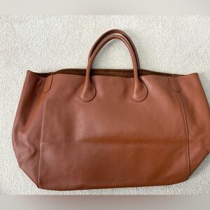 Beck Medium Classic Brown Leather Tote Bag